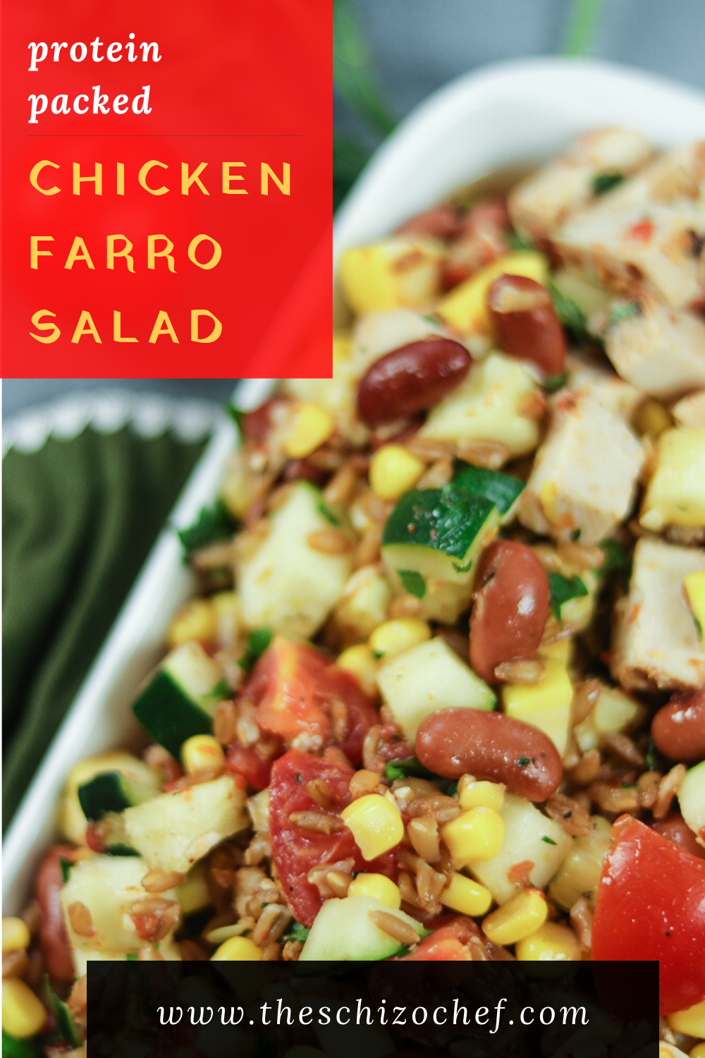 Italian Chicken Farro Salad
