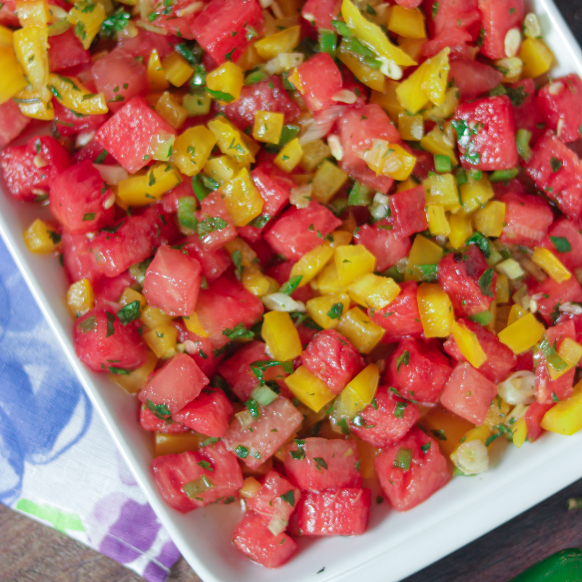 Watermelon Salsa recipe for What to Do with Leftover Watermelon