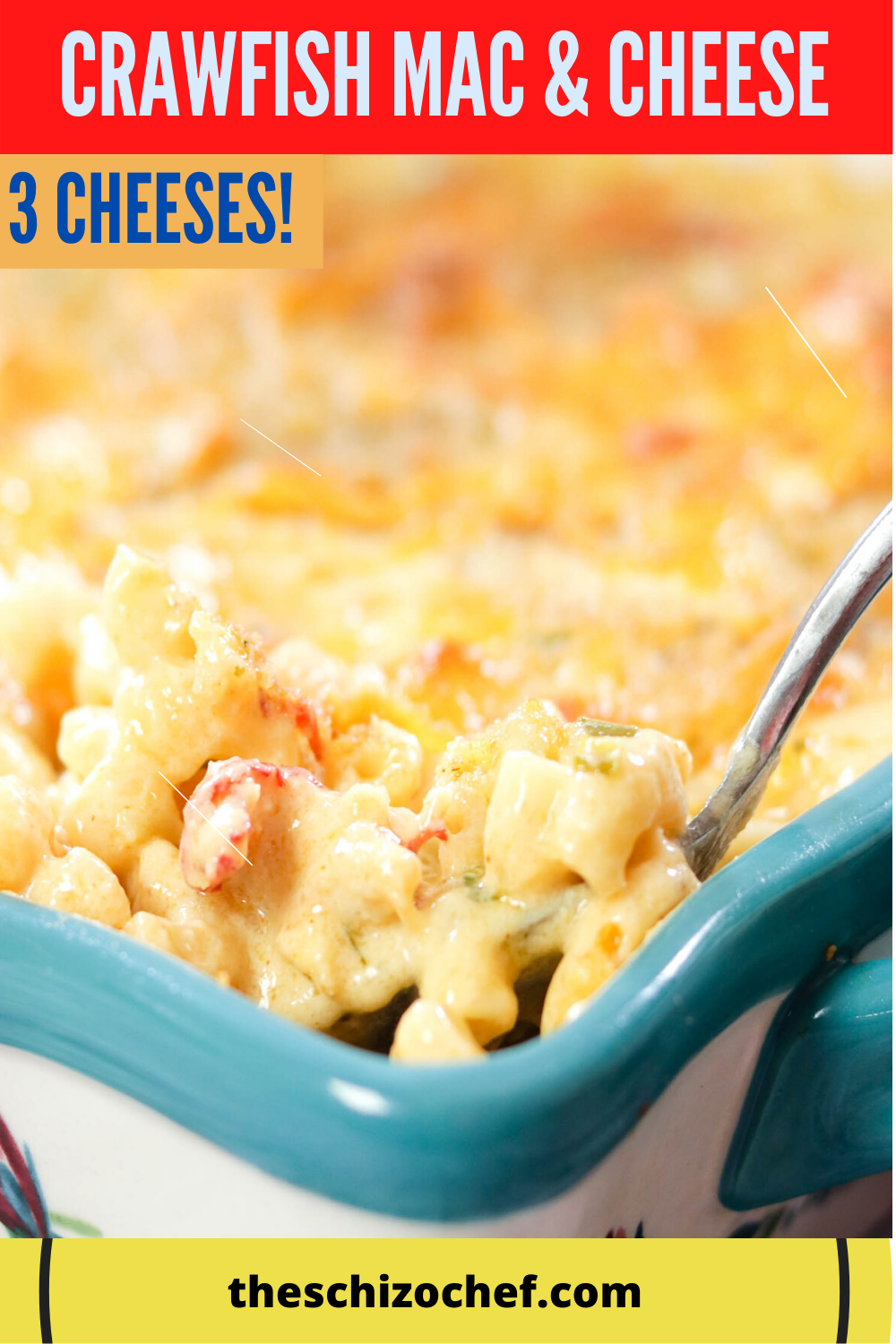 Three Cheese Crawfish Mac & Cheese recipe