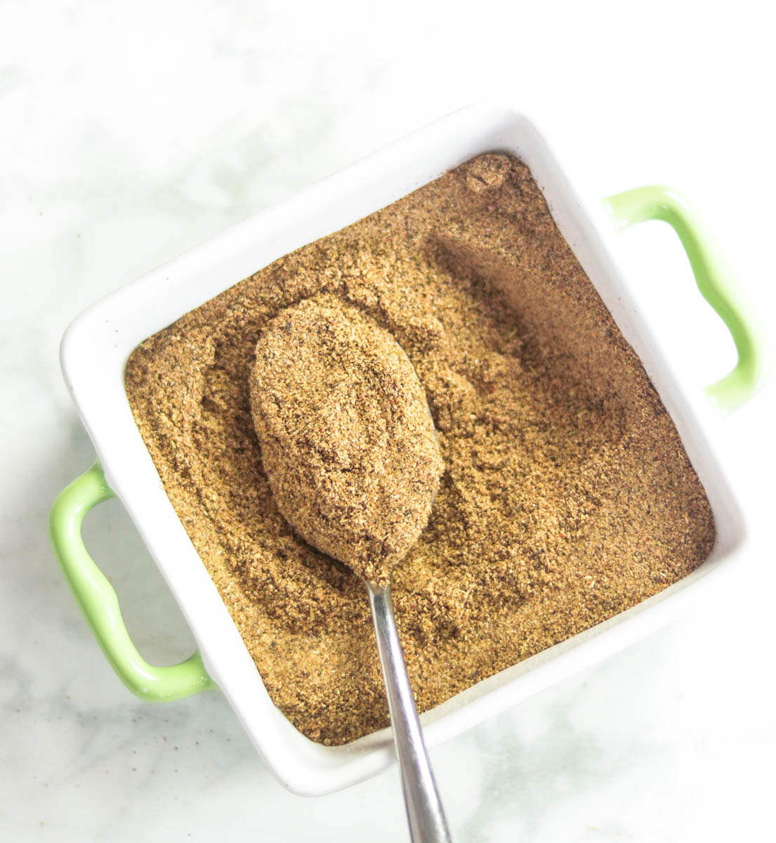 Bowl of Best BBQ Rub with spoon