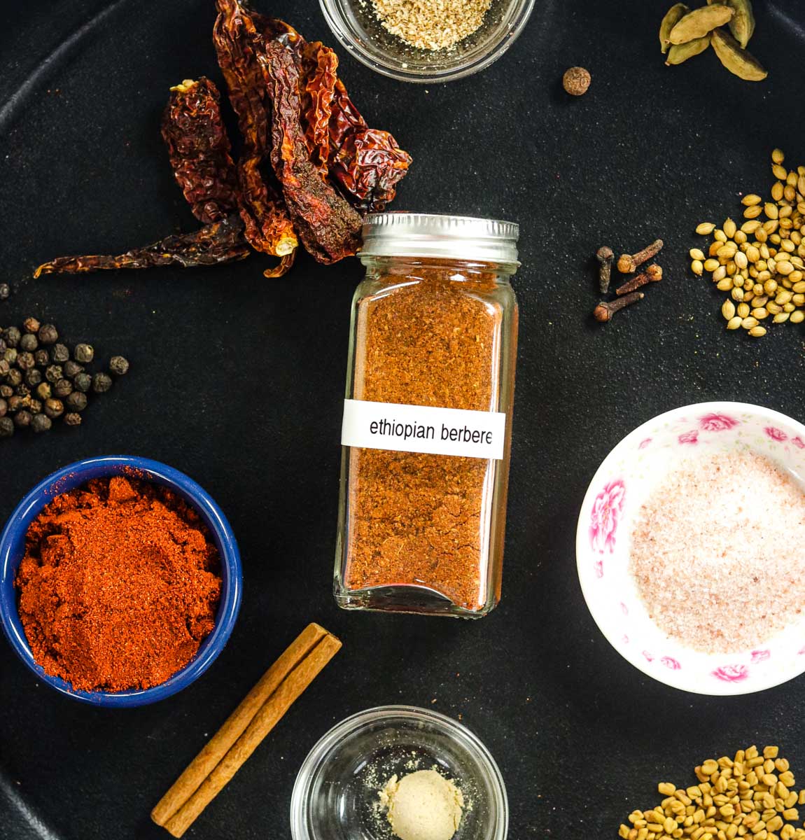 spices to make Ethiopian Berbere