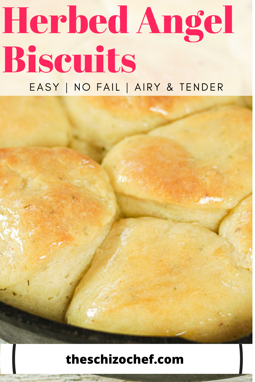 biscuits in a pan with text