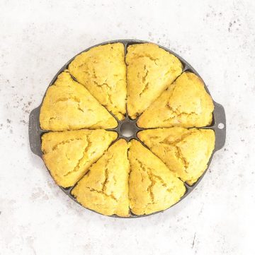 pumpkin scones in scone pan