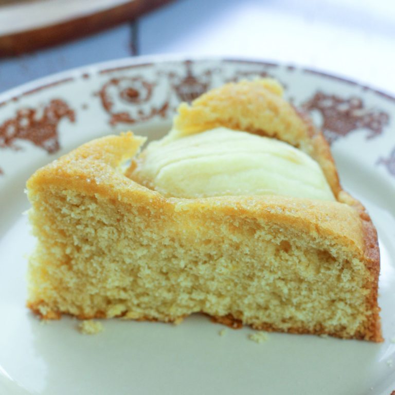 German Sunken Apple Cake - Global Kitchen Travels