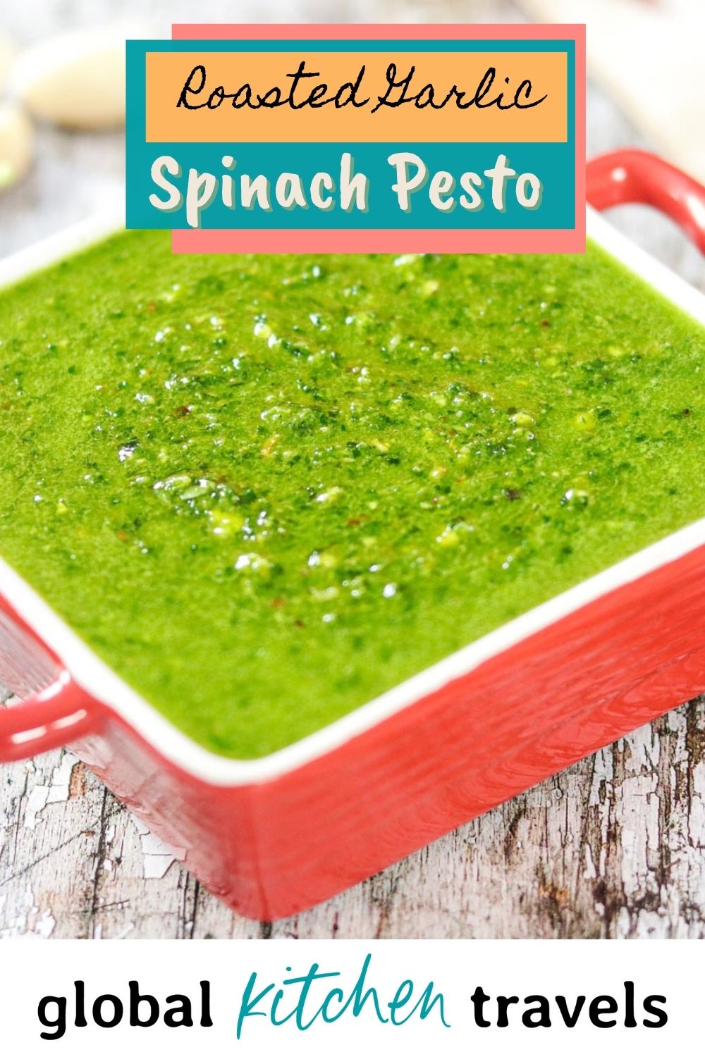 Spinach Pesto with text