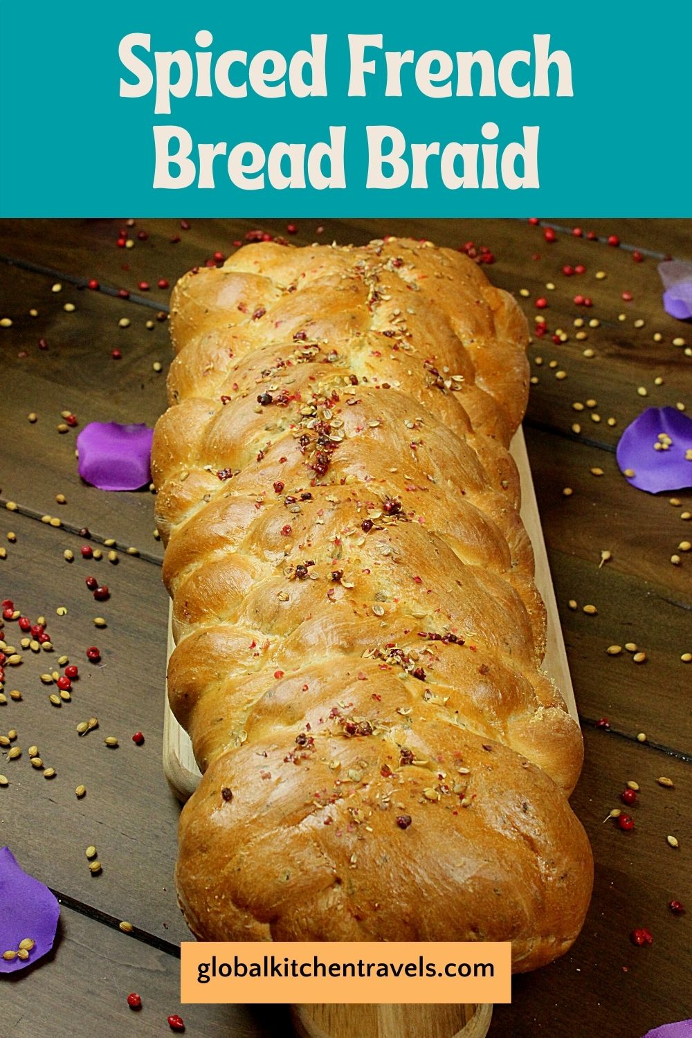 7 strand braided French Bread with text