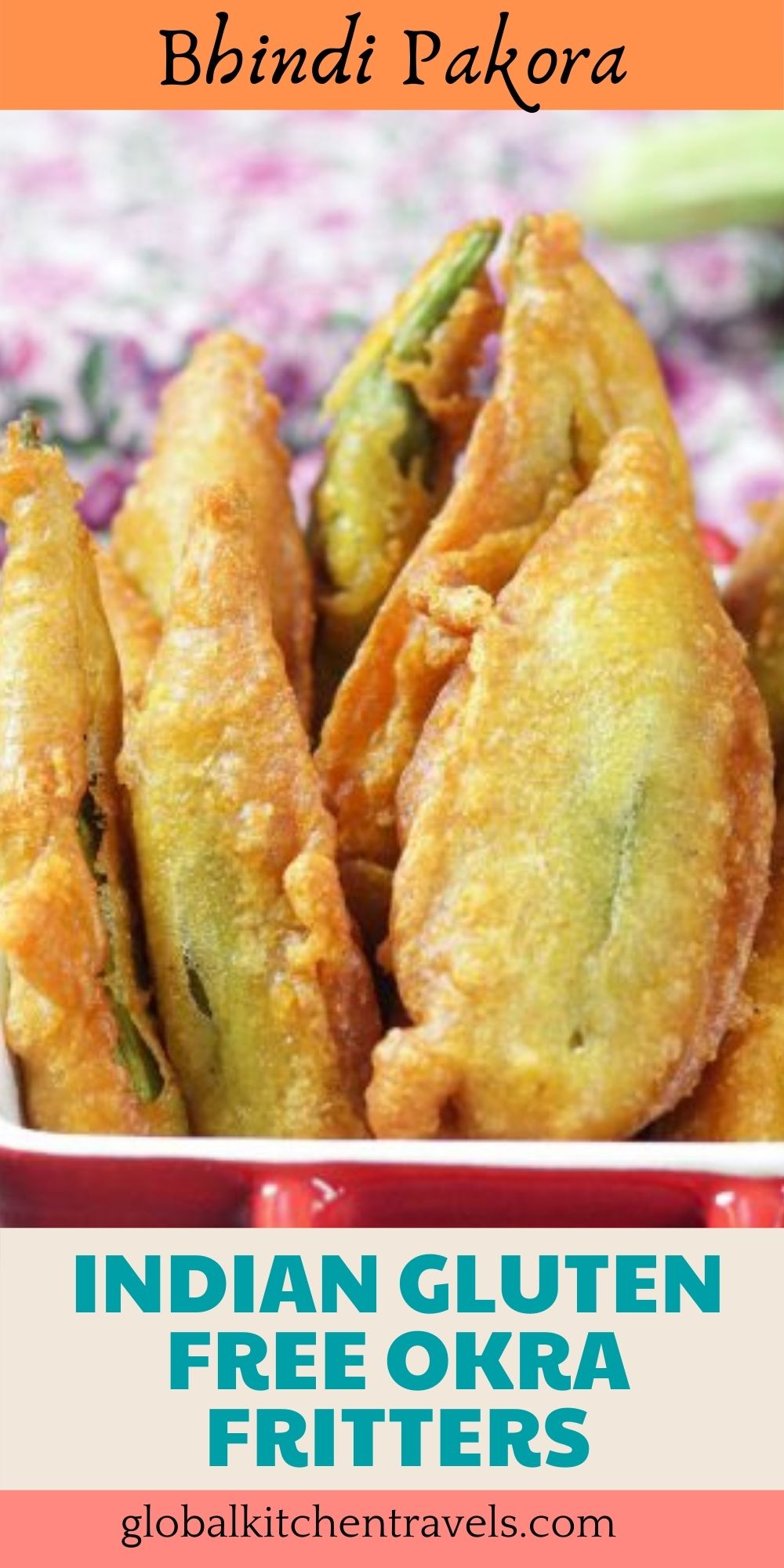 Bhindi Pakora with text