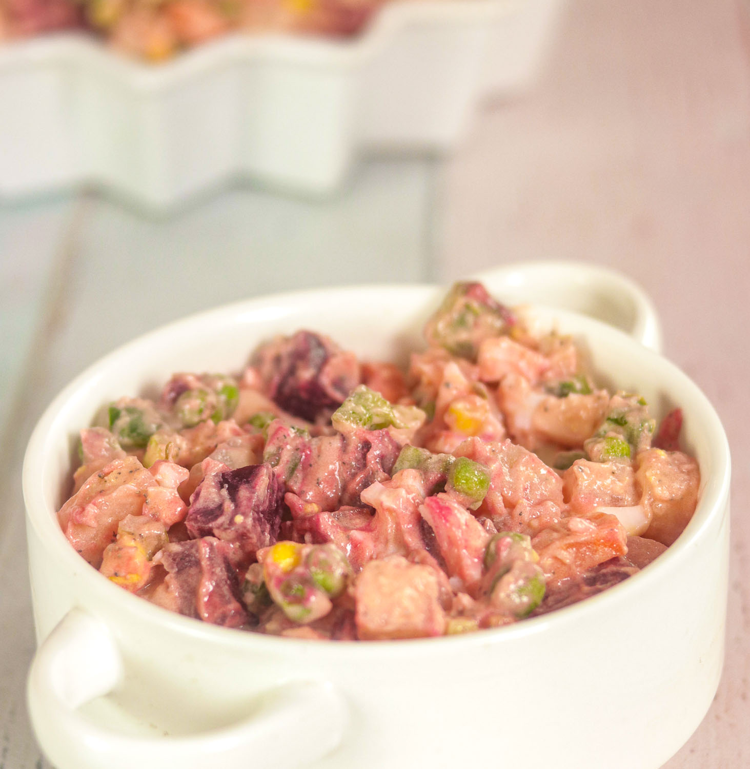 Haitian Potato Salad with Beets