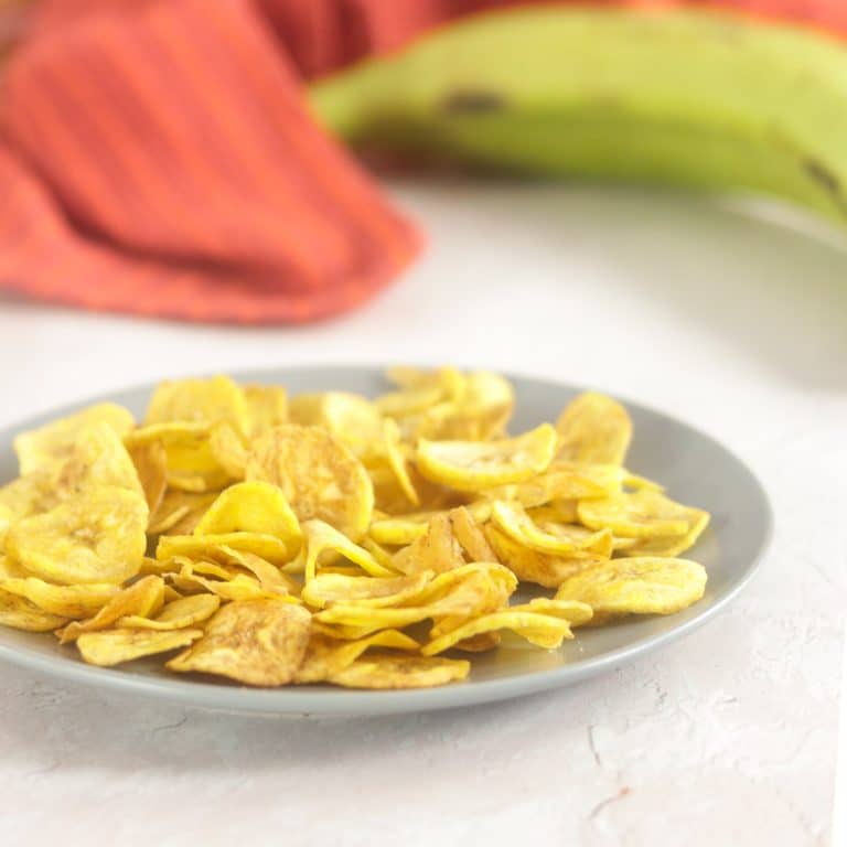 Easy Homemade Plantain Chips - Air Fryer Method - Healthy Gluten Free ...