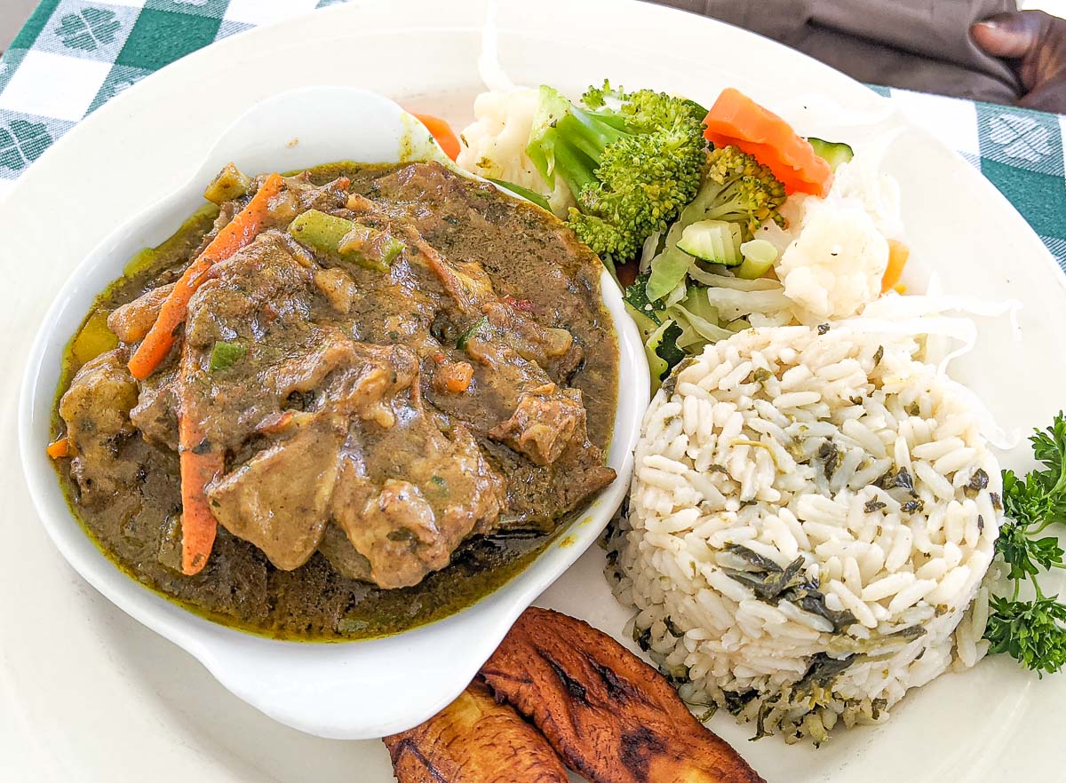 Curry Goat from Hemingway's Restaurant Antigua