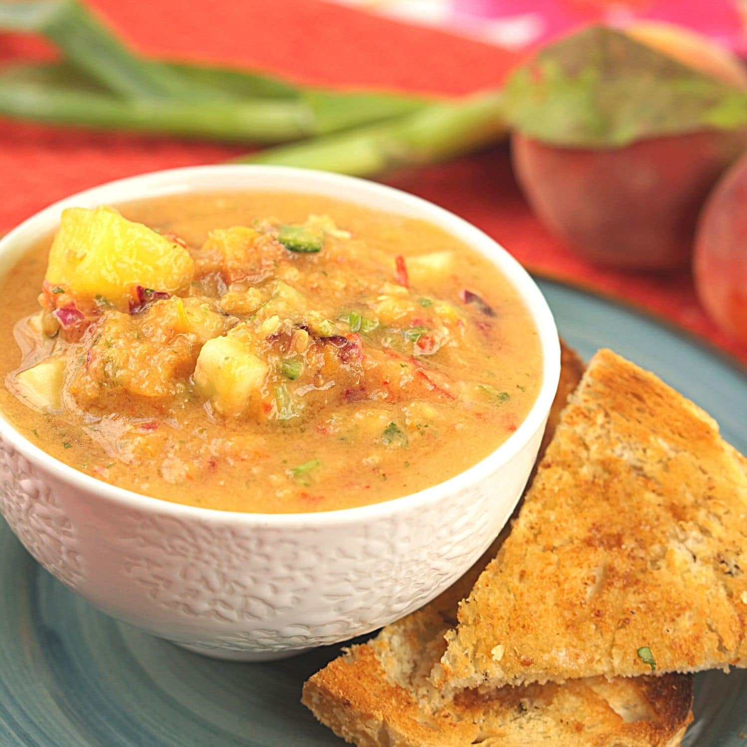 Cold Spanish Watermelon Gazpacho Soup