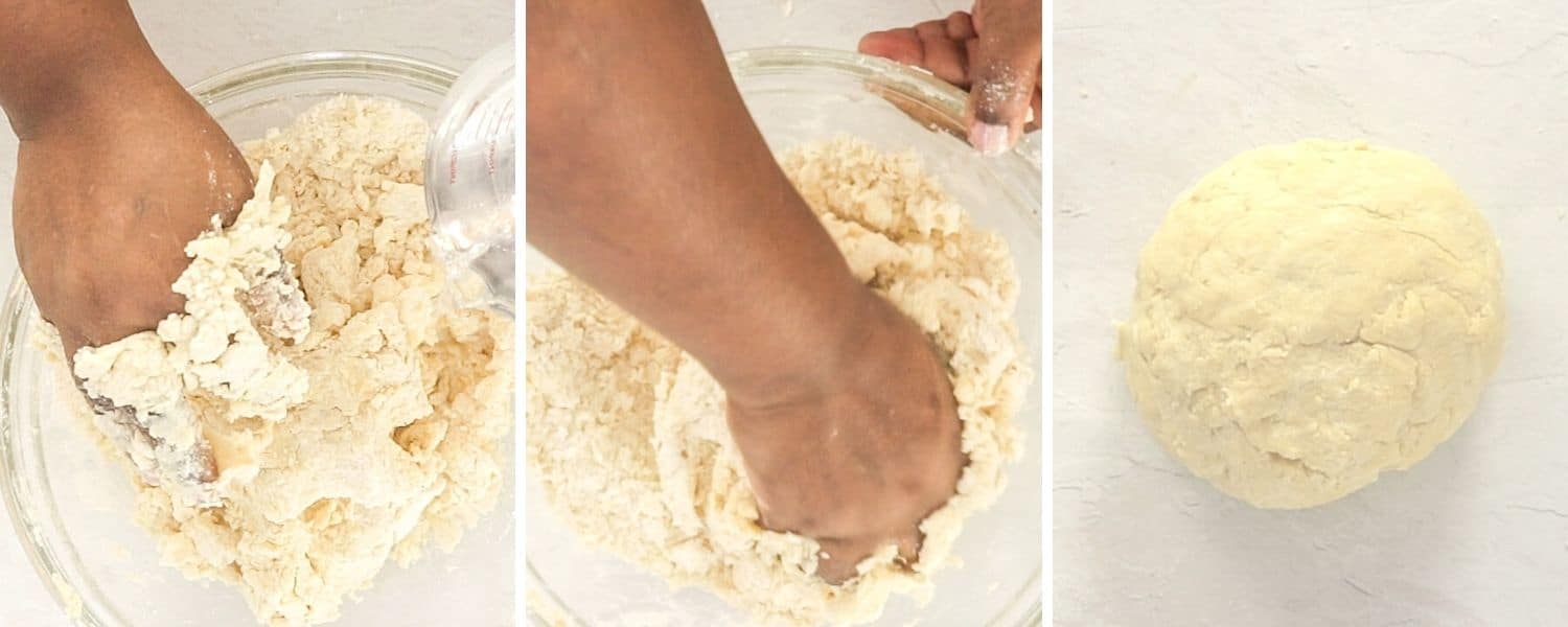 How to make pastry dough - kneading pastry dough for tuna pie #handpies