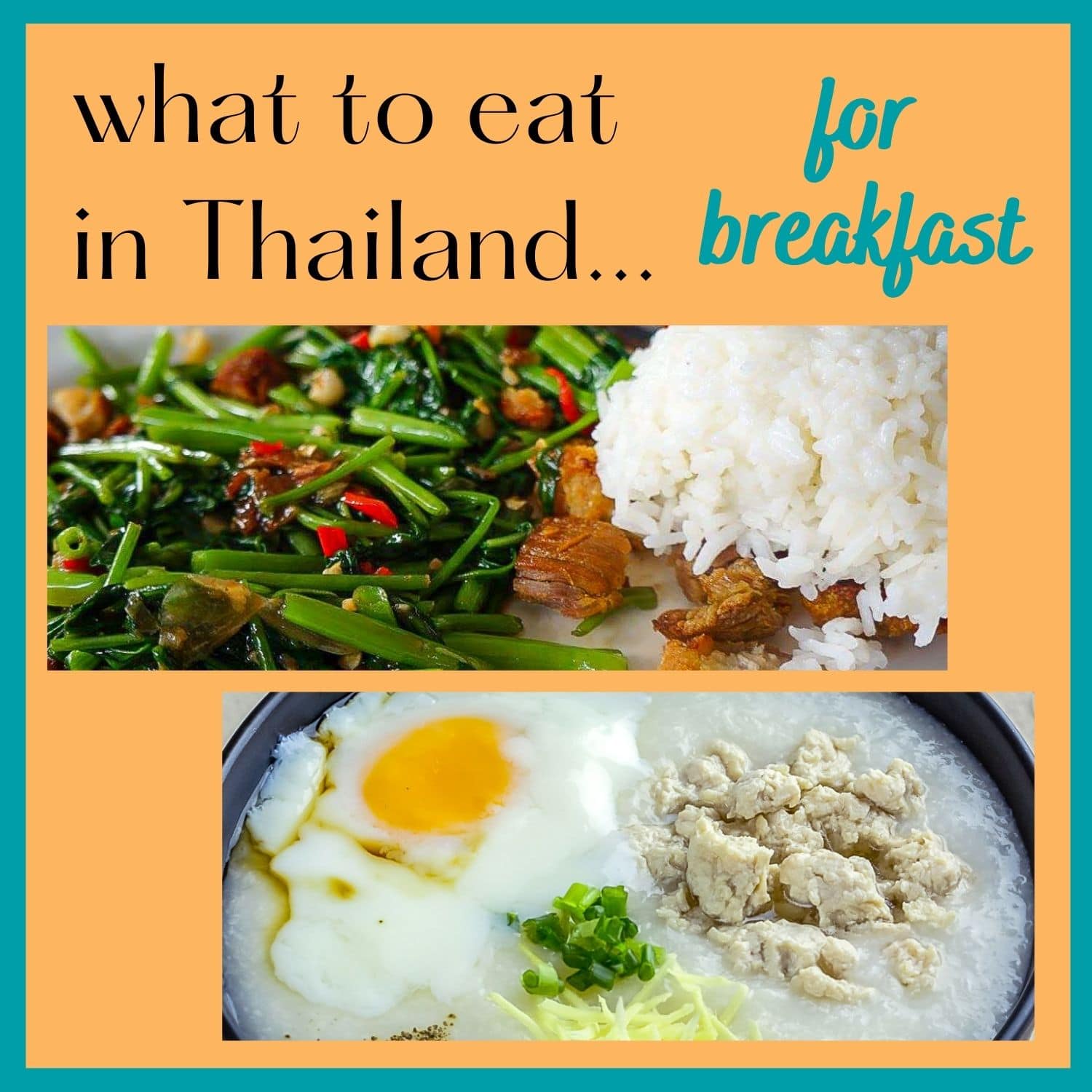 Top 5 Thai Breakfast Dishes - What to Eat in Thailand - Global Kitchen ...