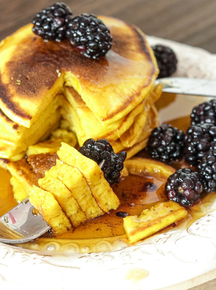 Scrumptious Pumpkin Pancakes with pumpkin pie spice