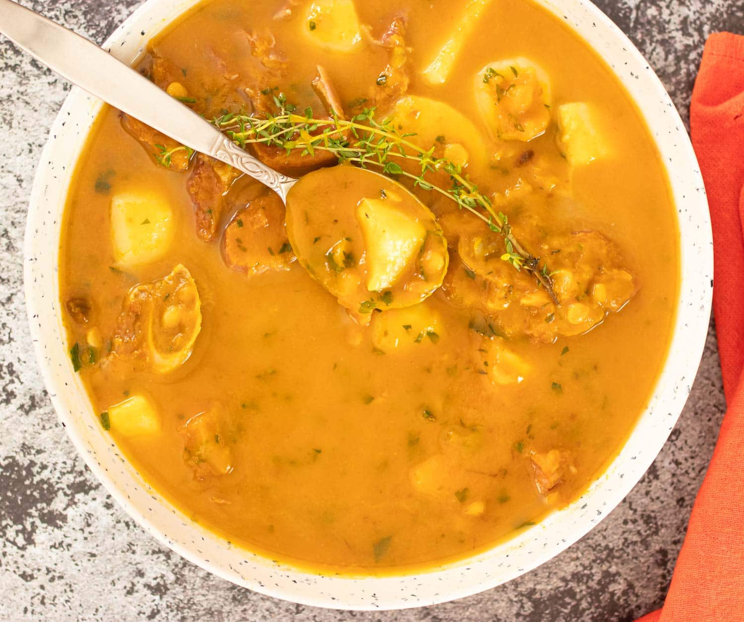 bowl of Caribbean Pumpkin Soup with bowl