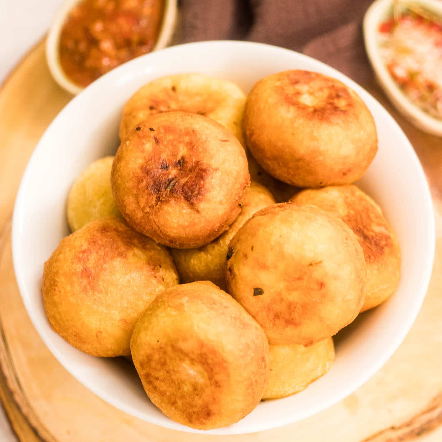 Breadfruit Fritters in a bowl