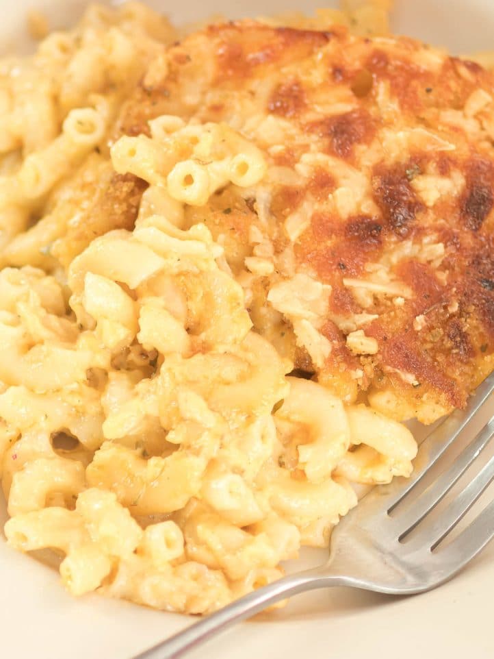 Baked Mac and Cheese on a plate