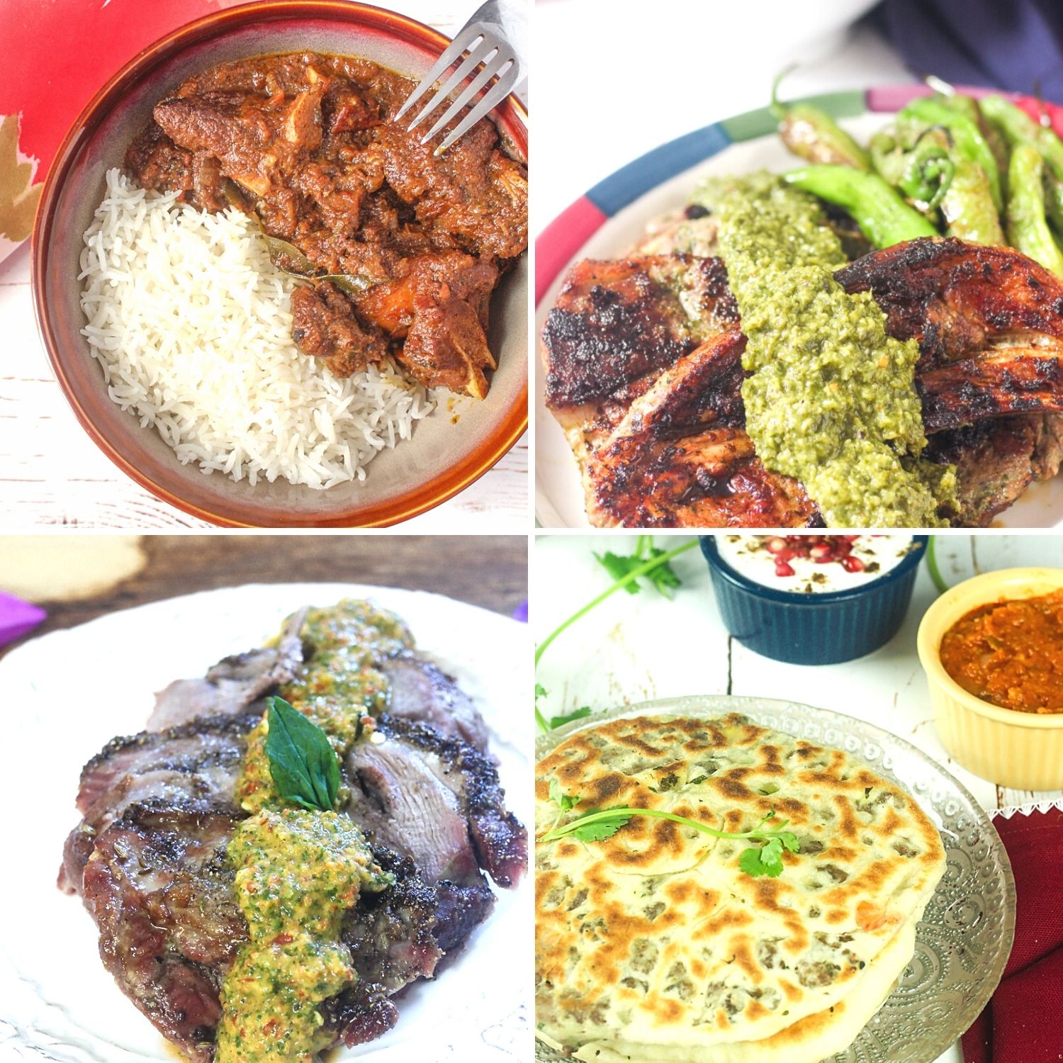 collage of lamb recipes for Easter