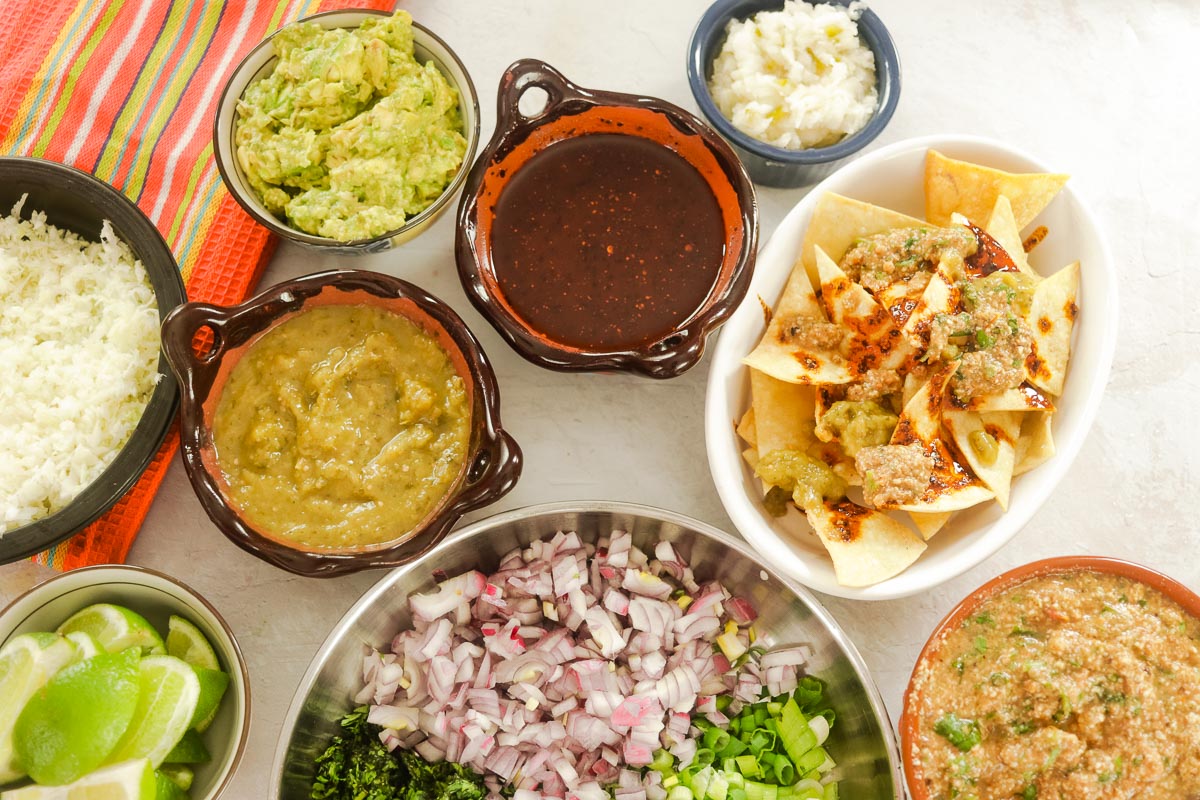 Side dishes for Nachos Bar