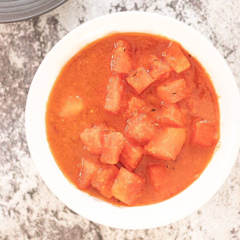 bowl of watermelon curry