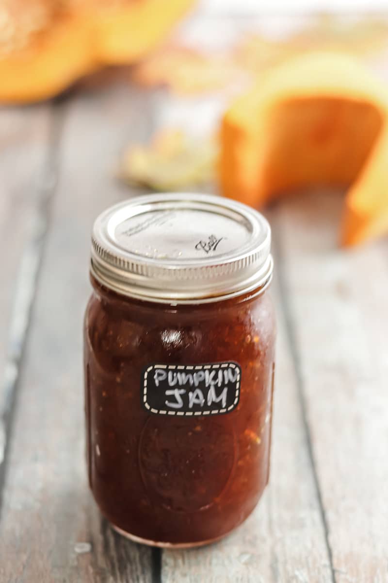 jar of pumpkin jam recipe