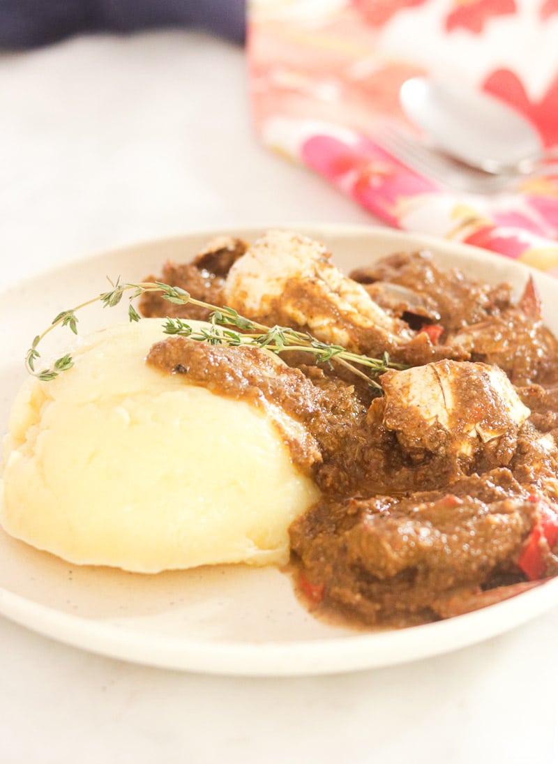 Fufu and Okra Soup