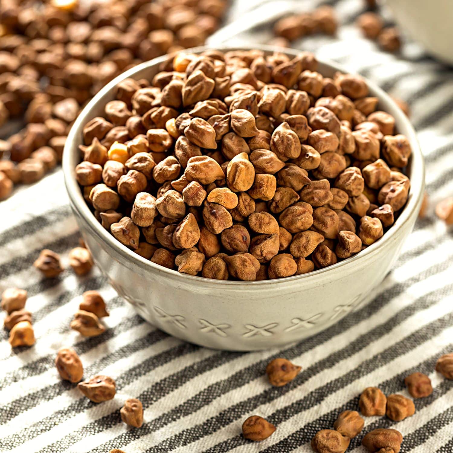 bowl of Kala Chana aka Desi Chickpeas or Black Chickpeas