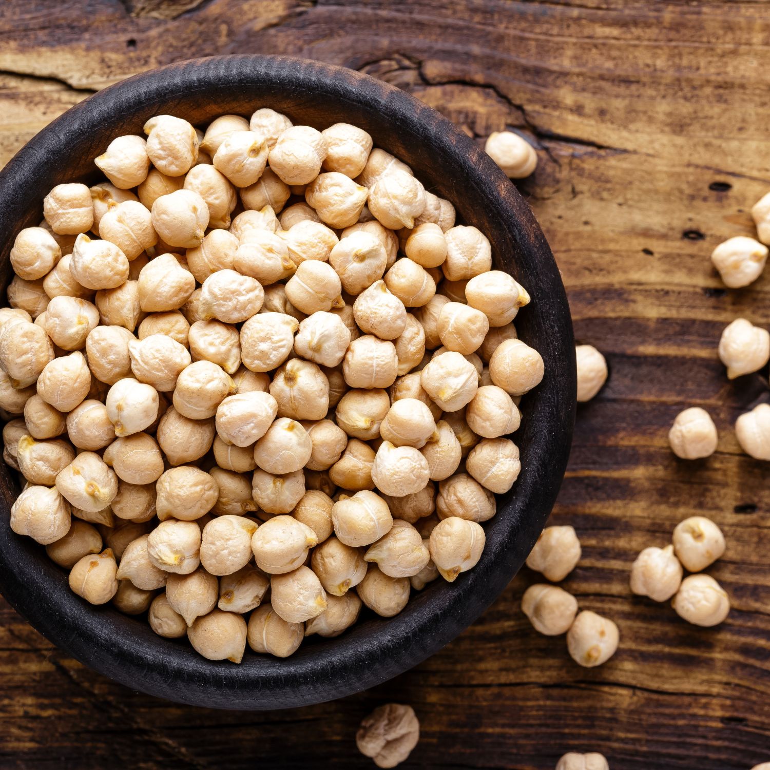 Kabuli Chana in a bowl - aka white chickpeas