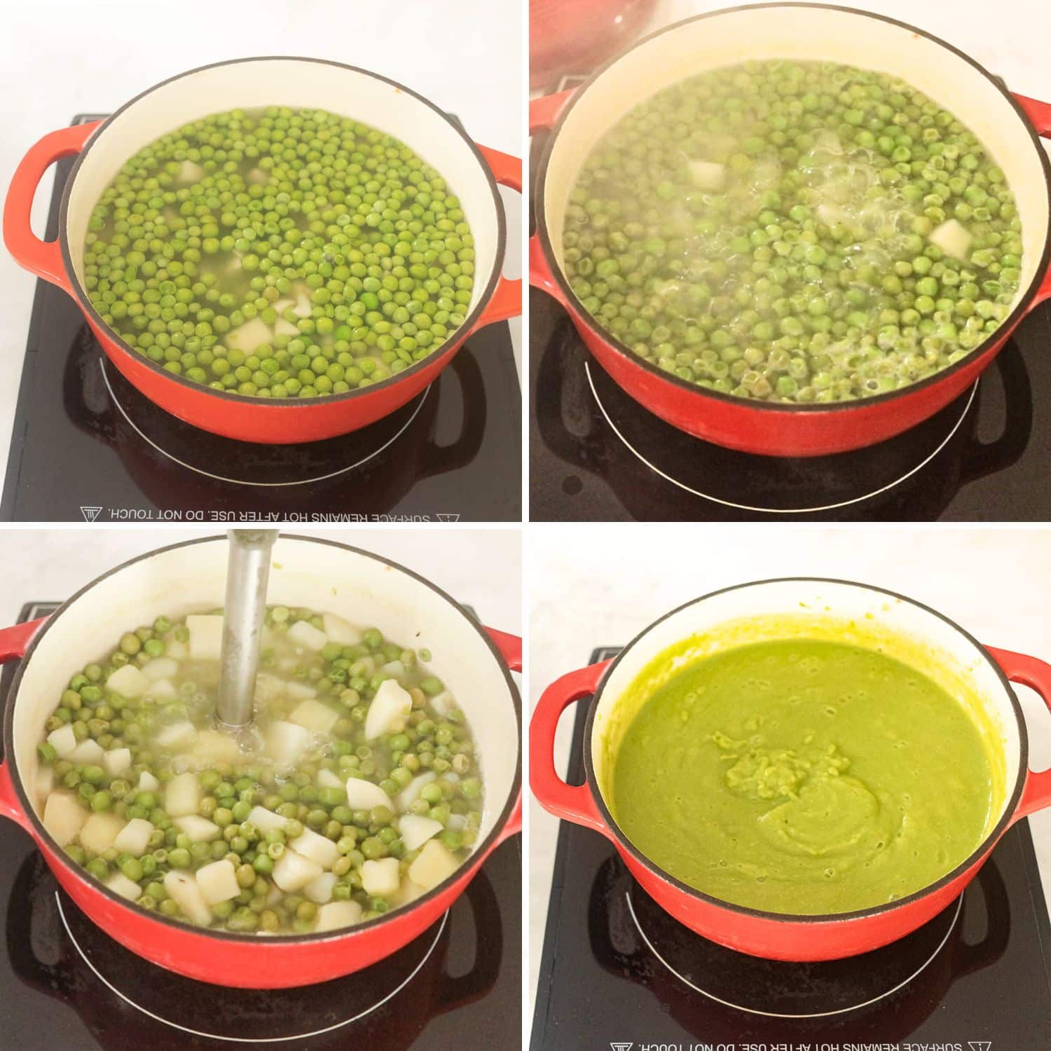 Fresh or Frozen Green Pea Soup Recipe