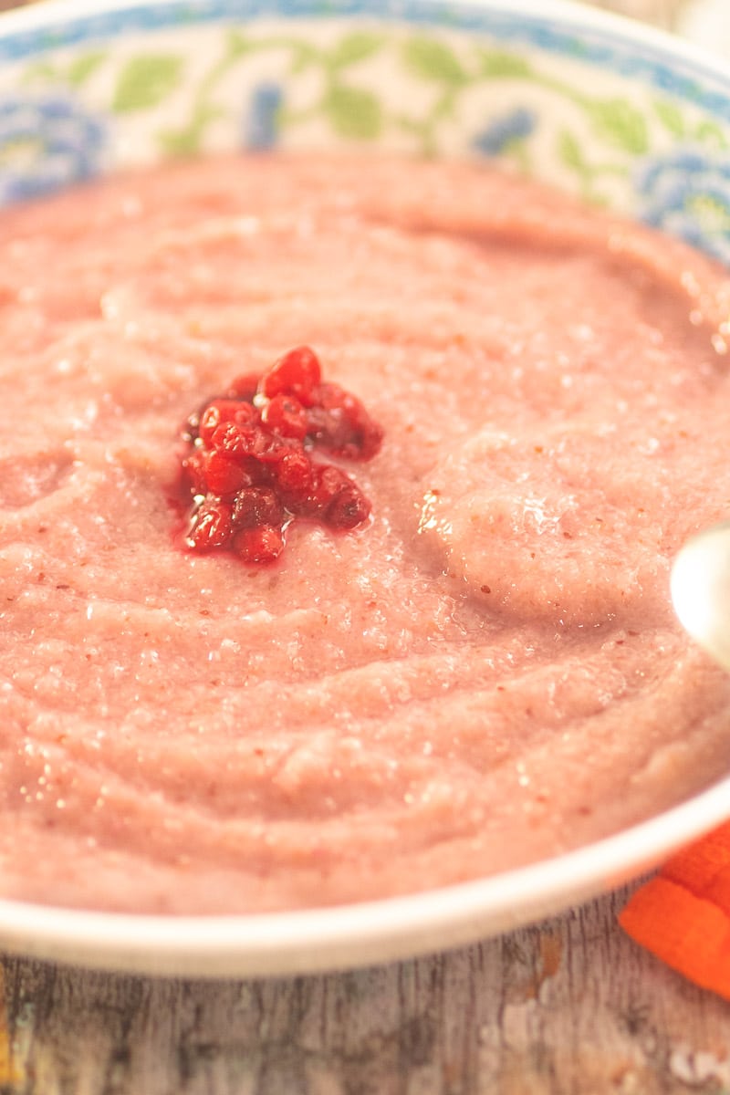 Lingonberry Porridge Recipe from Finland
