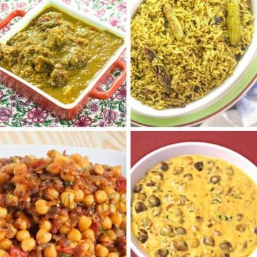 Vegetarian Indian Recipes collage